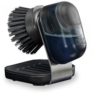 Joseph Joseph SinkTech Soap-Dispensing Palm Brush with Stainless-Steel Stand Joseph Joseph SinkTech Soap-Dispensing Palm Brush with Stainless-Steel Stand