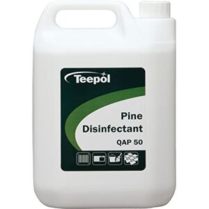 Teepol Pine Disinfectant Liquid QAP 50-5L Concentrated Disinfectant General Purpose Cleaner, Kills 99.9% of Germs Floor Cleaning Liquid Suitable For Homes, Offices and Hospitals Pine Scented Teepol Pine Disinfectant Liquid QAP 50-5L Concentrated Disinfectant General Purpose Cleaner, Kills 99.9% of Germs Floor Cleaning Liquid Suitable For Homes, Offices and Hospitals Pine Scented