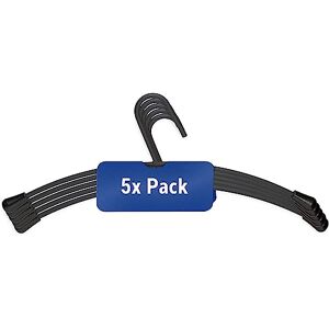 MAUL Metal Clothes Hangers, Modern Steel Hangers in Elegant Design, Sturdy and Durable Hangers for Jackets, Shirts and Trousers, Black, Set of 5 MAUL Metal Clothes Hangers, Modern Steel Hangers in Elegant Design, Sturdy and Durable Hangers for Jackets, Shirts and Trousers, Black, Set of 5