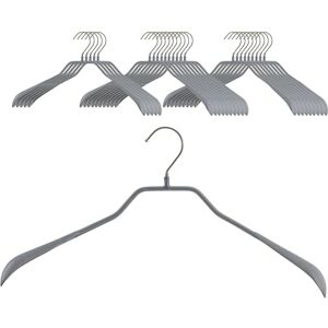 MAWA Set of 25 Body Shaped Metal Coat Hangers Ideal for Coats, Jackets, Blazers and Suits, 360° Rotating Hook, Non-Slip Coat, 42 cm, Silver MAWA Set of 25 Body Shaped Metal Coat Hangers Ideal for Coats, Jackets, Blazers and Suits, 360° Rotating Hook, Non-Slip Coat, 42 cm, Silver