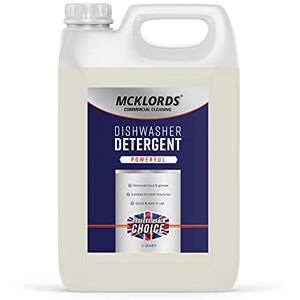 McKLords Premium Dishwasher Detergent 5 Litre Powerful, Efficient Cleaning for Sparkling Dishes Suitable for All Dishwashers McKLords Premium Dishwasher Detergent 5 Litre Powerful, Efficient Cleaning for Sparkling Dishes Suitable for All Dishwashers