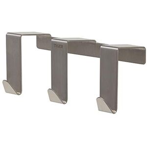 Tiger Basic Door hook 40 mm, Brushed stainless steel, 57x126x57mm Tiger Basic Door hook 40 mm, Brushed stainless steel, 57x126x57mm