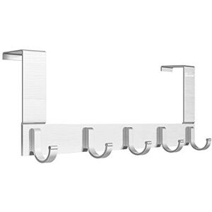Anjuer Over The Door Hook Organizer Rack, Metal Coat Hanger Door 5 Hooks Hanger Anjuer Over The Door Hook Organizer Rack, Metal Coat Hanger Door 5 Hooks Hanger
