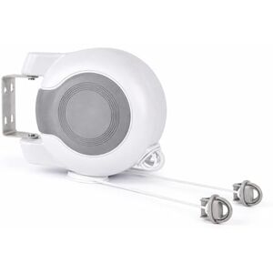 1ABOVE Retractable Clothes Line Wall Mounted, 30 Metres Twin Cable (2 x 15m), Heavy Duty Indoor Outdoor Washing Line, Space Saving Laundry Dryer, White 1ABOVE Retractable Clothes Line Wall Mounted, 30 Metres Twin Cable (2 x 15m), Heavy Duty Indoor Outdoor Washing Line, Space Saving Laundry Dryer, White