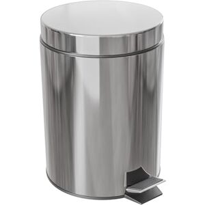 Amig Stainless Steel Pedal Trash Bin 12L - Kitchen Amig Stainless Steel Pedal Trash Bin 12L - Kitchen