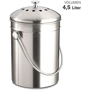 Weis Bio Kitchen scaps bin, Stainless-Steel, Silver, 18 x 18 x 18 cm Weis Bio Kitchen scaps bin, Stainless-Steel, Silver, 18 x 18 x 18 cm