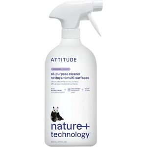 ATTITUDE All Purpose Cleaner Spray, EWG Verified, Vegan, Made with 94% Plant-Based Ingredients, Streak-Free for Kitchen, Bathroom, Glass & More, Lavender Scent, 800 mL ATTITUDE All Purpose Cleaner Spray, EWG Verified, Vegan, Made with 94% Plant-Based Ingredients, Streak-Free for Kitchen, Bathroom, Glass & More, Lavender Scent, 800 mL