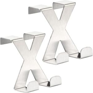 RICOO Premium Over Door Hanger, MH031Sx2, Stainless Steel Door Hooks, Durable and Rust-Resistant Over Door Hook for Coats, Towels, and Bags, Space-Saving Design, Easy Install No Drilling, Silver RICOO Premium Over Door Hanger, MH031Sx2, Stainless Steel Door Hooks, Durable and Rust-Resistant Over Door Hook for Coats, Towels, and Bags, Space-Saving Design, Easy Install No Drilling, Silver