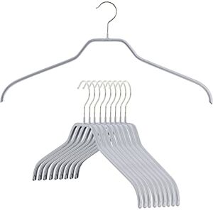 MAWA Reston Lloyd Silhouette Series Non-Slip Space Saving Clothes Hanger for Shirts and Dresses, Style 41/F, Set of 10, Silver - Clothes Hanger MAWA Reston Lloyd Silhouette Series Non-Slip Space Saving Clothes Hanger for Shirts and Dresses, Style 41/F, Set of 10, Silver - Clothes Hanger