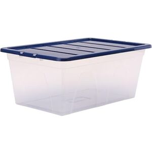 BANKERS BOX 38L Plastic Storage Box 3-Pack, BPA-Free & 100% Recycled Lids, Nesting & Stackable, Dust Cover Lid, 25x38x56cm, Ideal for Home & Office Organisation BANKERS BOX 38L Plastic Storage Box 3-Pack, BPA-Free & 100% Recycled Lids, Nesting & Stackable, Dust Cover Lid, 25x38x56cm, Ideal for Home & Office Organisation