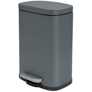 Spirella Kitchen Pedal Bin 50 Litres with Soft-Close Pedal Grey Spirella Kitchen Pedal Bin 50 Litres with Soft-Close Pedal Grey