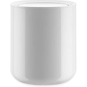 Alessi Birillo PL10 W Design Bathroom Waste Bin, White Alessi Birillo PL10 W Design Bathroom Waste Bin, White