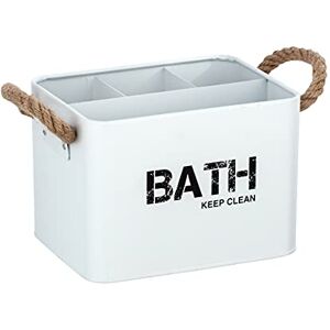 WENKO 23700100 Bathroom Box, White, 19 x 12.5 x 13 cm WENKO 23700100 Bathroom Box, White, 19 x 12.5 x 13 cm