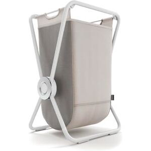 simplehuman X-Frame Hamper, Single Compartment Laundry Basket for Bedroom Bathroom, Heavy-Gauge Steel Frame, Stain & Odour Resistant Machine Washable Bag, Easy Carry Steel Handles, White simplehuman X-Frame Hamper, Single Compartment Laundry Basket for Bedroom Bathroom, Heavy-Gauge Steel Frame, Stain & Odour Resistant Machine Washable Bag, Easy Carry Steel Handles, White