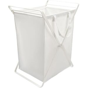 YAMAZAKI Home Laundry Hamper Clothes Basket Liner Steel + Cotton, Large, White YAMAZAKI Home Laundry Hamper Clothes Basket Liner Steel + Cotton, Large, White