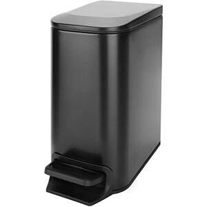 Cesun Small Trash Can with Lid 6 Liter / 1.6 Gallon Stainless Steel Garbage Can for Kitchen, Bathroom, Home Office (Matt Black) Cesun Small Trash Can with Lid 6 Liter / 1.6 Gallon Stainless Steel Garbage Can for Kitchen, Bathroom, Home Office (Matt Black)