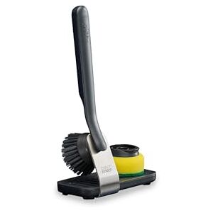 Joseph Joseph SinkTech Dish Brush and Sponge Set with Large Stainless-Steel Storage Stand, Durable Bristles, Replaceable Heads Joseph Joseph SinkTech Dish Brush and Sponge Set with Large Stainless-Steel Storage Stand, Durable Bristles, Replaceable Heads