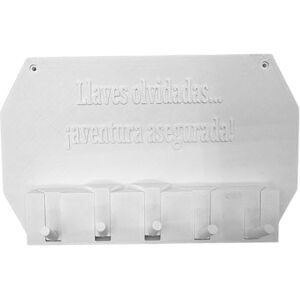 WELL HOME MOBILIARIO & DECORACIÓN Well Home Wall Key Hanger Forgotten Keys, Guaranteed Adventures White WELL HOME MOBILIARIO & DECORACIÓN Well Home Wall Key Hanger Forgotten Keys, Guaranteed Adventures White