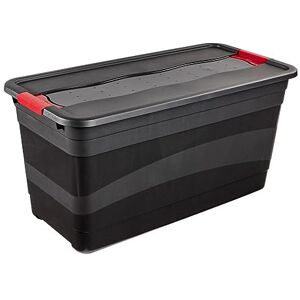keeeper Transport Box with Lid and Slide Closure, Extra Stable, 79.5 x 39.5 x 40 cm, 83 l, Eckhart, Graphite Grey keeeper Transport Box with Lid and Slide Closure, Extra Stable, 79.5 x 39.5 x 40 cm, 83 l, Eckhart, Graphite Grey