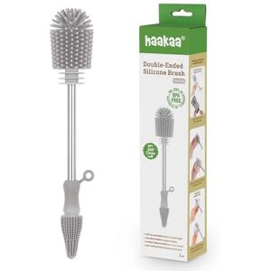 haakaa Silicone Cleaning Brush Kit – Household Cleaning Brushes for Bottles and Crevices – Food-Grade Silicone: Dishwasher Safe (Brush-Grey) haakaa Silicone Cleaning Brush Kit – Household Cleaning Brushes for Bottles and Crevices – Food-Grade Silicone: Dishwasher Safe (Brush-Grey)