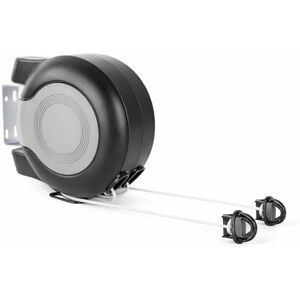 1ABOVE Retractable Clothes Line Wall Mounted, 30 Metres Twin Cable (2 x 15m), Heavy Duty Indoor Outdoor Washing Line, Space Saving Laundry Dryer, Black 1ABOVE Retractable Clothes Line Wall Mounted, 30 Metres Twin Cable (2 x 15m), Heavy Duty Indoor Outdoor Washing Line, Space Saving Laundry Dryer, Black