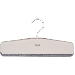 Joseph Joseph Orderly Easy-Grip Pant Hangers, Set of 2, One Clip Design for Trousers/Skirts, Soft Felt Grip, Heavy-Duty Hook, Recycled Plastic Joseph Joseph Orderly Easy-Grip Pant Hangers, Set of 2, One Clip Design for Trousers/Skirts, Soft Felt Grip, Heavy-Duty Hook, Recycled Plastic