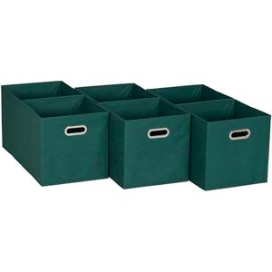 Household Essentials 6 ct Open Fabric Cube Storage Bins, Forest Green, Cardboard Polypropylene Iron Household Essentials 6 ct Open Fabric Cube Storage Bins, Forest Green, Cardboard Polypropylene Iron