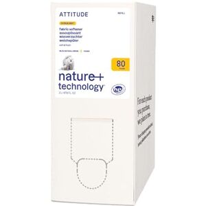 ATTITUDE Liquid Fabric Softener Refill, Plant-Based & Vegan, HE Compatible, Naturally Derived, Citrus Zest Scent, 80 Loads, 2 Liters ATTITUDE Liquid Fabric Softener Refill, Plant-Based & Vegan, HE Compatible, Naturally Derived, Citrus Zest Scent, 80 Loads, 2 Liters