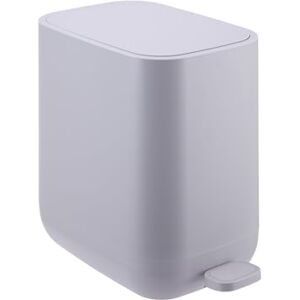 Relaxdays 7L Slim Pedal Bin with Soft-Close Lid, Removable Inner, Matte Plastic, Dark Grey, 30x18x28 cm Relaxdays 7L Slim Pedal Bin with Soft-Close Lid, Removable Inner, Matte Plastic, Dark Grey, 30x18x28 cm
