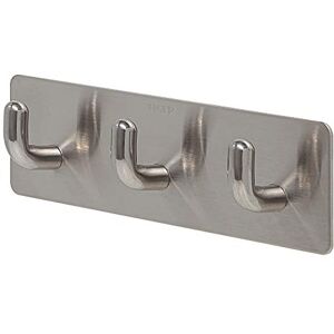 Tiger Pinky Tape, Towel hook multi, Brushed stainless steel, 24x130x40mm Tiger Pinky Tape, Towel hook multi, Brushed stainless steel, 24x130x40mm