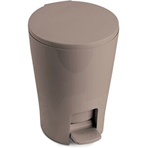 TATAY Bathroom Bin with Pedal Diabolo 5L Inner Bucket with Handle Practical and Easy-to-Clean Design Made from Highly Resistant Materials 19 x 21 x 28.2 cm – Taupe TATAY Bathroom Bin with Pedal Diabolo 5L Inner Bucket with Handle Practical and Easy-to-Clean Design Made from Highly Resistant Materials 19 x 21 x 28.2 cm – Taupe