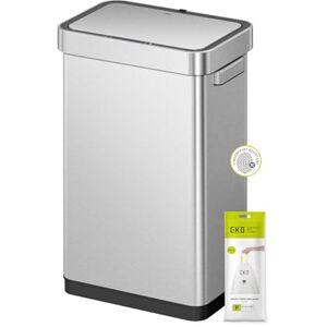 EKO Deluxe Mirage Sensor Bin - 50L, Stainless Steel EKO Deluxe Mirage Sensor Bin - 50L, Stainless Steel