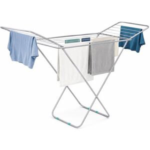 Lexi Clothes Airer Foldable Drying Rack, 18m Laundry Airer Clothes Horse with Wings, Heavy Duty Metal Indoor Outdoor Airer, 23 Bars Grey Lexi Clothes Airer Foldable Drying Rack, 18m Laundry Airer Clothes Horse with Wings, Heavy Duty Metal Indoor Outdoor Airer, 23 Bars Grey