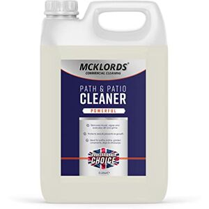 McKLords Commercial Path and Patio Cleaner Tackles Mould Stains, Dirt, Weather Related Buildup on Paths, Patios, Driveways, Decking, Stone, Walls, and More 5 Litre McKLords Commercial Path and Patio Cleaner Tackles Mould Stains, Dirt, Weather Related Buildup on Paths, Patios, Driveways, Decking, Stone, Walls, and More 5 Litre