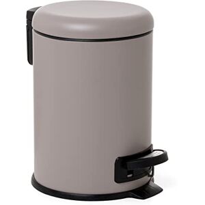 TATAY 3L Pedal Bathroom Bin Hygienic, Touch-Free Opening Soft-Close Lid Removable Inner Bin for Easy Cleaning Functional Design 17.5 x 22.5 x 25 cm – Nordic Model – Taupe TATAY 3L Pedal Bathroom Bin Hygienic, Touch-Free Opening Soft-Close Lid Removable Inner Bin for Easy Cleaning Functional Design 17.5 x 22.5 x 25 cm – Nordic Model – Taupe