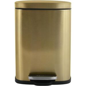 Spirella Bathroom Pedal Bin AKIRA Premium Stainless Steel Easy-Close Silent Closure Brushed Gold 5L Spirella Bathroom Pedal Bin AKIRA Premium Stainless Steel Easy-Close Silent Closure Brushed Gold 5L