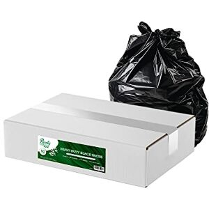 Blake & White Purely Kind Black Sacks 50L- Ultra Durable & Eco Friendly Recyclable Bin Bags Heavy Duty Bin Liners for Household, Office, and Kitchen Box of 180 (6 Rolls of 30 Bags) Blake & White Purely Kind Black Sacks 50L- Ultra Durable & Eco Friendly Recyclable Bin Bags Heavy Duty Bin Liners for Household, Office, and Kitchen Box of 180 (6 Rolls of 30 Bags)