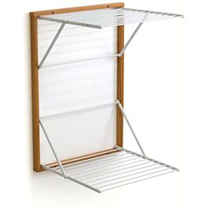 Koral Wall-mounted Clothes Drying Rack - 13m Wire, Easy Fix, Cherry Wood Koral Wall-mounted Clothes Drying Rack - 13m Wire, Easy Fix, Cherry Wood