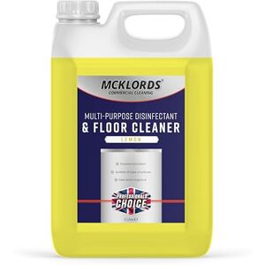 McKLords Commercial Multi-Purpose Disinfectant and Floor Cleaner Concentrated, Dilutable & Powerful Hygiene Solution for Hard Surfaces 5L McKLords Commercial Multi-Purpose Disinfectant and Floor Cleaner Concentrated, Dilutable & Powerful Hygiene Solution for Hard Surfaces 5L
