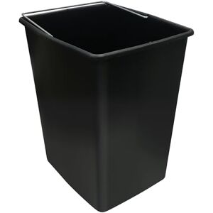 ARREGUI Basic, Top and Comfort Replacement Plastic Inner Bucket with Metal Handle, 17L, Black, 35 x 27 x 23.5 cm ARREGUI Basic, Top and Comfort Replacement Plastic Inner Bucket with Metal Handle, 17L, Black, 35 x 27 x 23.5 cm