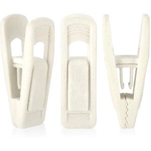 Tinfol 50pc Velvet Hangers Clips, Ivory Strong Finger Flocked Clips, Pants Hangers Clips for Thin Clothes Hangers Tinfol 50pc Velvet Hangers Clips, Ivory Strong Finger Flocked Clips, Pants Hangers Clips for Thin Clothes Hangers