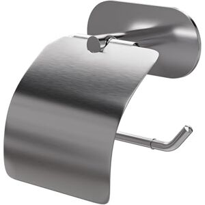 Amig Self-Adhesive Bathroom Toilet roll Holder with lid Mod. Ea-4 Wall-Mounted Toilet Paper Holder Screwless Adhesive 140 x 125 mm Stainless Steel Matt Silver Amig Self-Adhesive Bathroom Toilet roll Holder with lid Mod. Ea-4 Wall-Mounted Toilet Paper Holder Screwless Adhesive 140 x 125 mm Stainless Steel Matt Silver