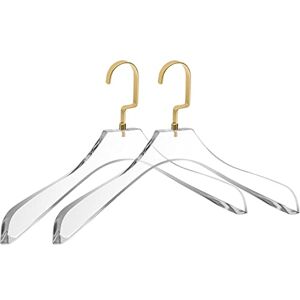 Quality Hangers Quality Clear Lucite Acrylic Heavy Duty Coat Suit Hangers – 2 Pack, Curved Stylish Clothes Hanger with Wide Matte Gold Hooks Coat Hanger for Dress, Suit Closet Organizer Adult Hangers Quality Hangers Quality Clear Lucite Acrylic Heavy Duty Coat Suit Hangers – 2 Pack, Curved Stylish Clothes Hanger with Wide Matte Gold Hooks Coat Hanger for Dress, Suit Closet Organizer Adult Hangers
