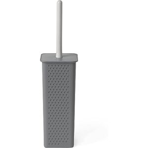 TATAY Toilet Brush BPA-Free Recycled Plastic Toilet Brushes Made in Spain Compact and Functional Design 9.5 x 9.5 x 39.5 cm Bohol Collection Anthracite Grey TATAY Toilet Brush BPA-Free Recycled Plastic Toilet Brushes Made in Spain Compact and Functional Design 9.5 x 9.5 x 39.5 cm Bohol Collection Anthracite Grey