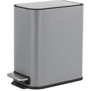 FurnitureXtra ™ Slim Design Powder Coated Soft Close Pedal Bin, Plastic Inner bucket, ABS lid (Grey, 5L) FurnitureXtra ™ Slim Design Powder Coated Soft Close Pedal Bin, Plastic Inner bucket, ABS lid (Grey, 5L)