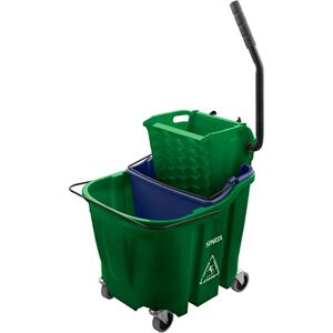 Carlisle FoodService Products CFS OmniFit 35 QT Mop Bucket Combo: Side Press Wringer & Soiled Water Insert Green Carlisle FoodService Products CFS OmniFit 35 QT Mop Bucket Combo: Side Press Wringer & Soiled Water Insert Green