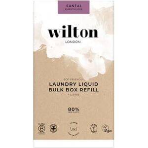 Wilton London Eco Friendly Santal Laundry Liquid Refill (112 Washes, 4L) Non-Bio, Plant-Based Biodegradable Washing Detergent Pack with Essential Oils, Long-Lasting Fragrance UK Made Wilton London Eco Friendly Santal Laundry Liquid Refill (112 Washes, 4L) Non-Bio, Plant-Based Biodegradable Washing Detergent Pack with Essential Oils, Long-Lasting Fragrance UK Made