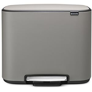 Brabantia Bo Pedal Bin 36L Inner Bucket (Mineral Concrete Grey) Waste Kitchen Bin Soft Closing Lid Brabantia Bo Pedal Bin 36L Inner Bucket (Mineral Concrete Grey) Waste Kitchen Bin Soft Closing Lid
