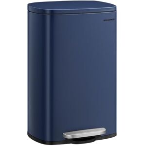 SONGMICS 13 Gallon Trash Can, Stainless Steel Kitchen Garbage Can, Recycling or Waste Bin, Soft Close, Step-On Pedal, Removable Inner Bucket, Midnight Blue ULTB050L01 SONGMICS 13 Gallon Trash Can, Stainless Steel Kitchen Garbage Can, Recycling or Waste Bin, Soft Close, Step-On Pedal, Removable Inner Bucket, Midnight Blue ULTB050L01