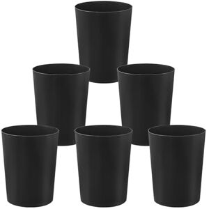 Cetomo 7.2L*6 Plastic Waste Paper Bin, Trash Can, Small Bins, Bedroom Bin, Round Waste Basket for Kitchen Rooms, Nesting, Matte, Frosted, Minimalist, Open Top, Black, 7.2L(6 Pack) Cetomo 7.2L*6 Plastic Waste Paper Bin, Trash Can, Small Bins, Bedroom Bin, Round Waste Basket for Kitchen Rooms, Nesting, Matte, Frosted, Minimalist, Open Top, Black, 7.2L(6 Pack)
